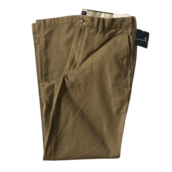 NWT Men’s Beige Lands’ End Traditional Fit Chinos 32x32 - Picture 2 of 15
